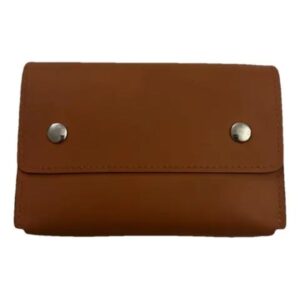 Monedero Hermès de piel – Marrón / Camel – Made in France (Vintage)